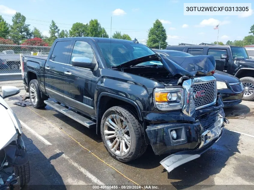 2015 GMC Sierra K1500 Denali VIN: 3GTU2WECXFG313305 Lot: 40150455