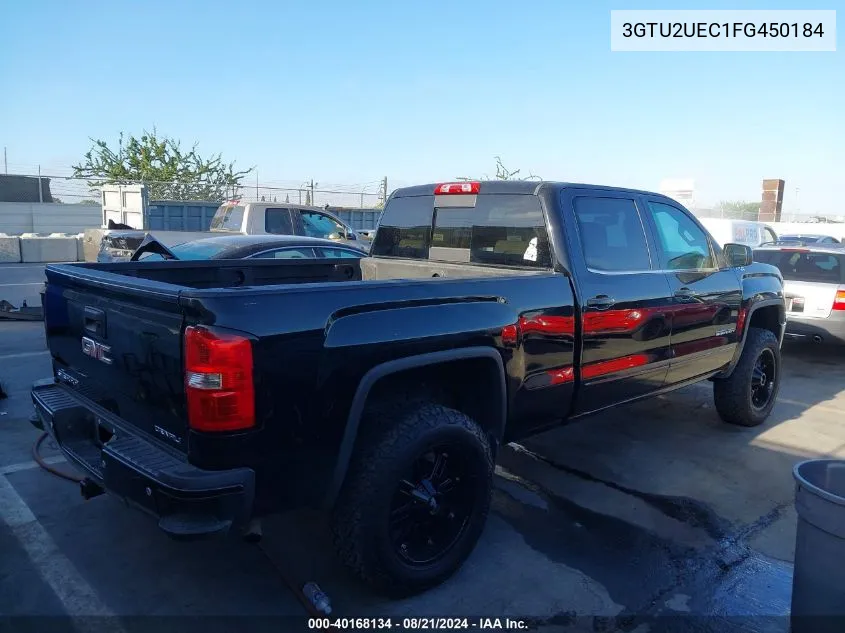 2015 GMC Sierra 1500 Sle VIN: 3GTU2UEC1FG450184 Lot: 40168134