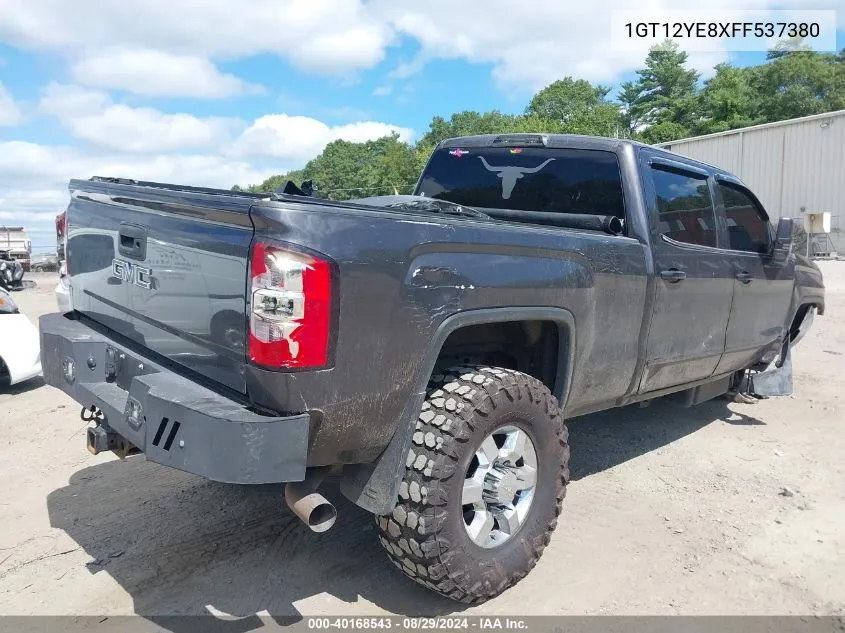 2015 GMC Sierra 2500Hd Sle VIN: 1GT12YE8XFF537380 Lot: 40168543