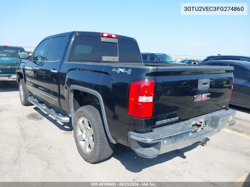 2015 GMC Sierra 1500 Slt VIN: 3GTU2VEC3FG274860 Lot: 40169603