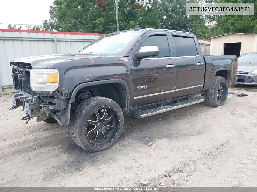 2015 GMC Sierra 1500 Slt VIN: 3GTU2VEC3FG463671 Lot: 40194119