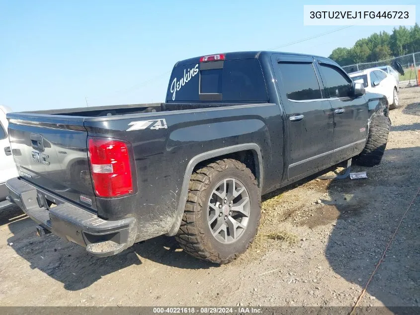 2015 GMC Sierra 1500 Slt VIN: 3GTU2VEJ1FG446723 Lot: 40221618