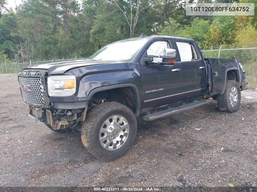 1GT120E80FF634752 2015 GMC Sierra 2500Hd Denali