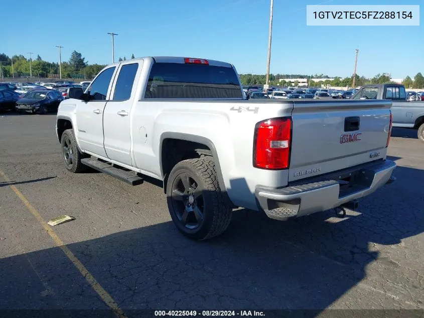 2015 GMC Sierra 1500 VIN: 1GTV2TEC5FZ288154 Lot: 40225049