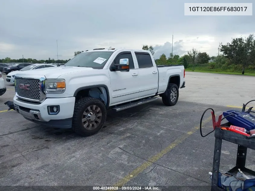 2015 GMC Sierra 2500Hd Denali VIN: 1GT120E86FF683017 Lot: 40249928