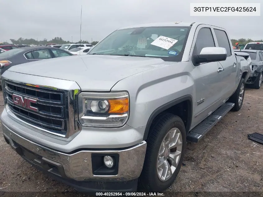 2015 GMC Sierra 1500 Slt VIN: 3GTP1VEC2FG425624 Lot: 40252954