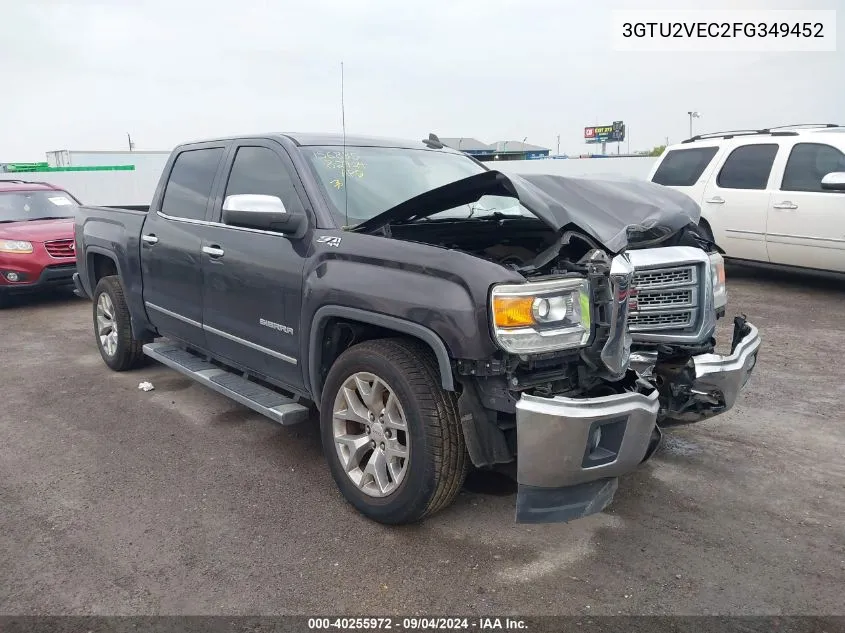 2015 GMC Sierra K1500 Slt VIN: 3GTU2VEC2FG349452 Lot: 40255972