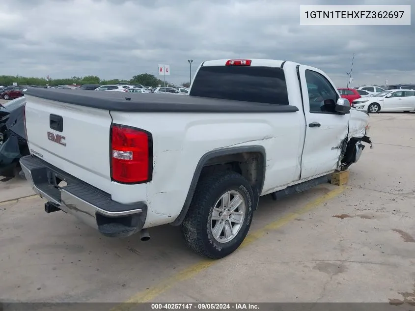 2015 GMC Sierra C1500 VIN: 1GTN1TEHXFZ362697 Lot: 40257147