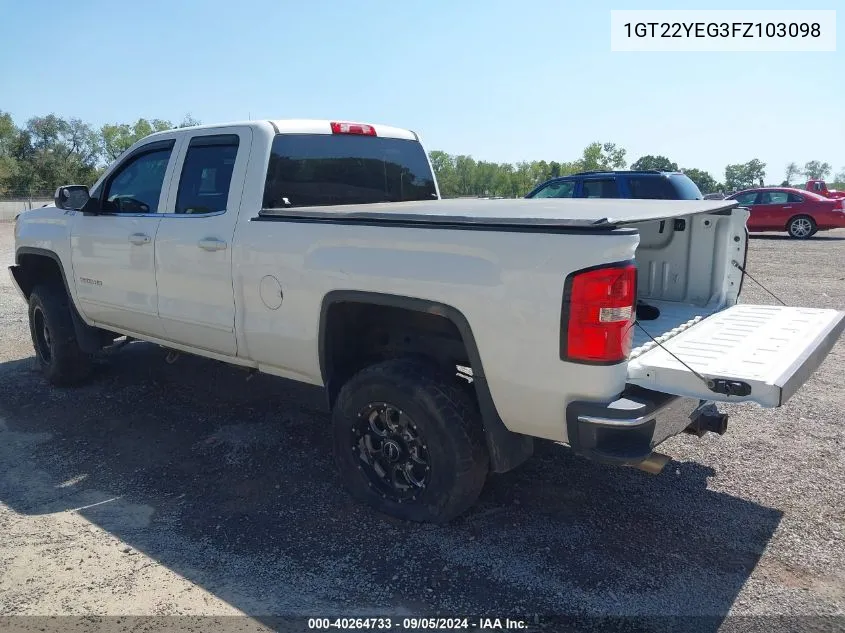 1GT22YEG3FZ103098 2015 GMC Sierra 2500Hd Sle