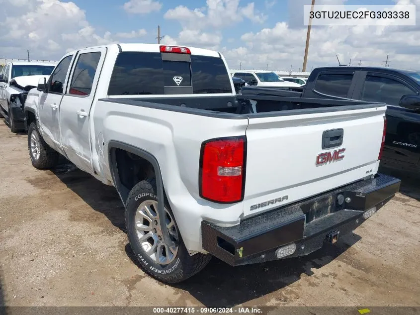 2015 GMC Sierra 1500 Sle VIN: 3GTU2UEC2FG303338 Lot: 40277415