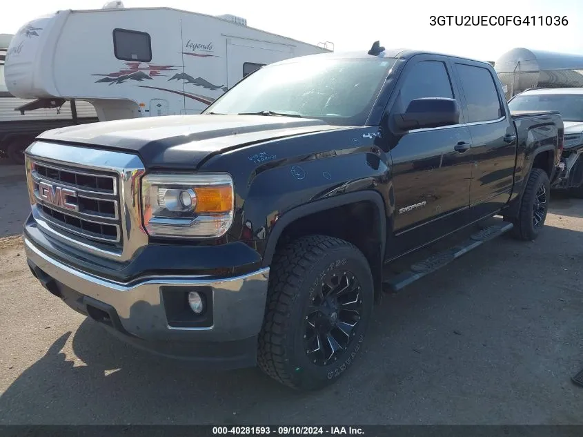 2015 GMC Sierra 1500 Sle VIN: 3GTU2UEC0FG411036 Lot: 40281593