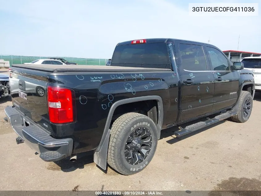 2015 GMC Sierra 1500 Sle VIN: 3GTU2UEC0FG411036 Lot: 40281593