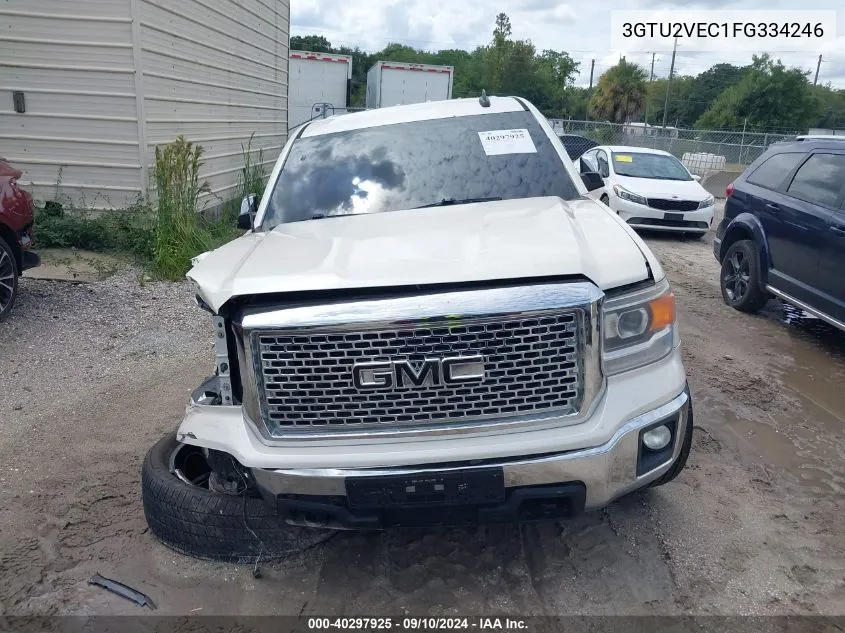 2015 GMC Sierra 1500 K1500 Slt VIN: 3GTU2VEC1FG334246 Lot: 40297925