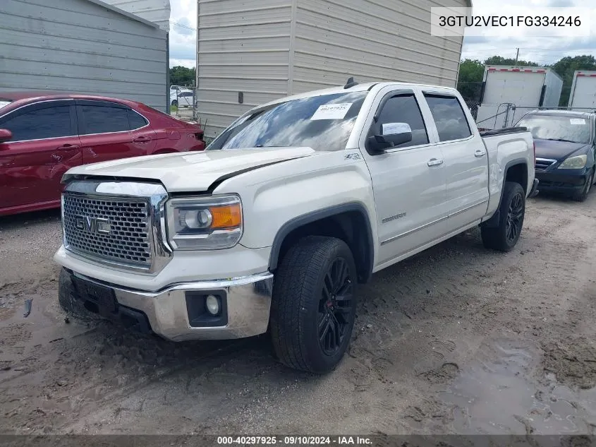 2015 GMC Sierra 1500 K1500 Slt VIN: 3GTU2VEC1FG334246 Lot: 40297925