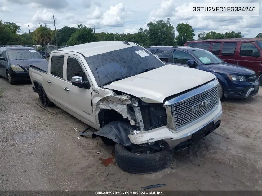 2015 GMC Sierra 1500 K1500 Slt VIN: 3GTU2VEC1FG334246 Lot: 40297925