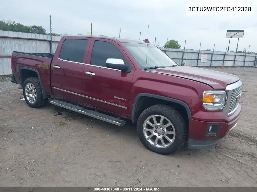 2015 GMC Sierra 1500 Denali VIN: 3GTU2WEC2FG412328 Lot: 40307348