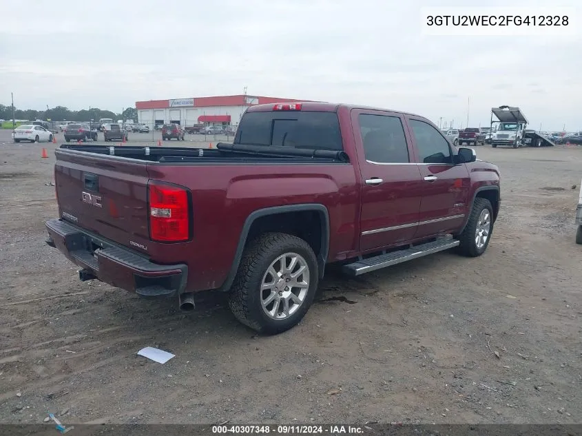 2015 GMC Sierra 1500 Denali VIN: 3GTU2WEC2FG412328 Lot: 40307348