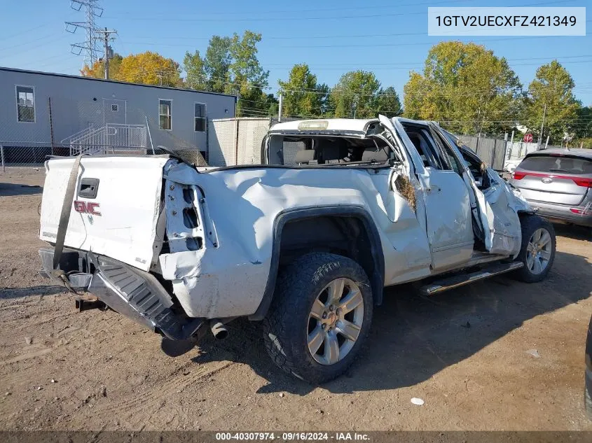 1GTV2UECXFZ421349 2015 GMC Sierra 1500 K1500 Sle