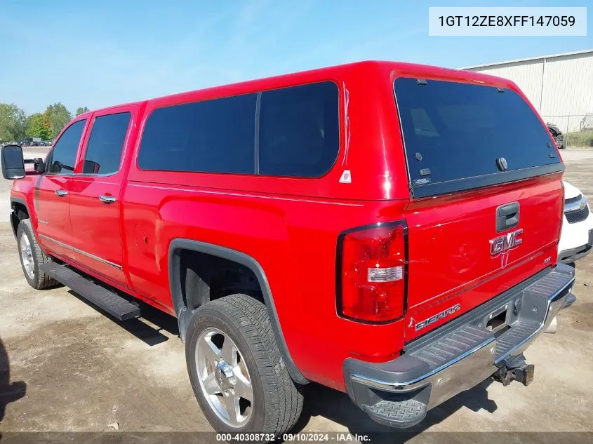 2015 GMC Sierra 2500Hd K2500 Slt VIN: 1GT12ZE8XFF147059 Lot: 40308732