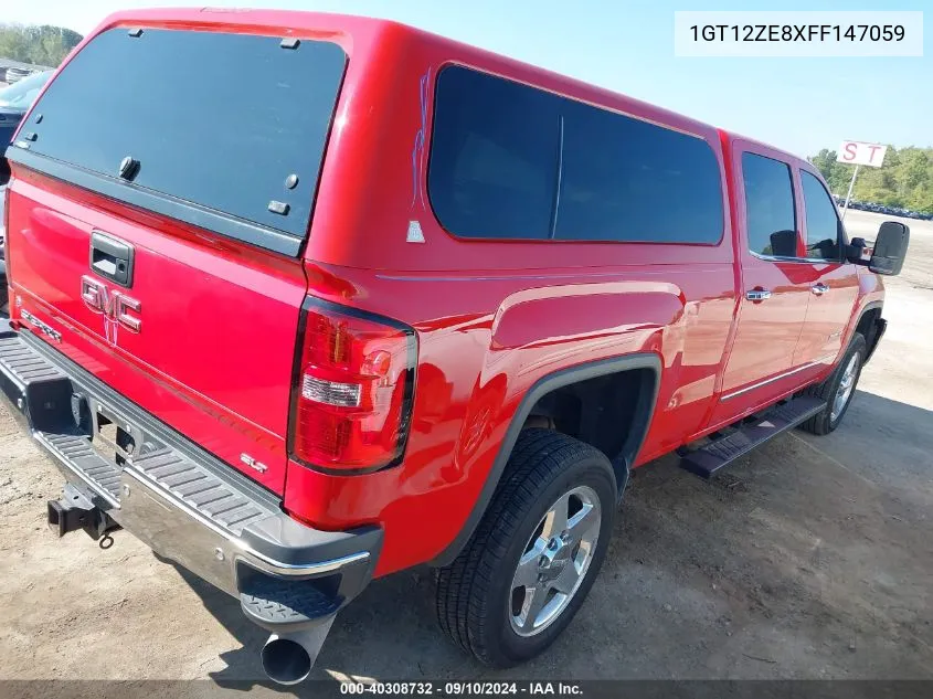 2015 GMC Sierra 2500Hd K2500 Slt VIN: 1GT12ZE8XFF147059 Lot: 40308732