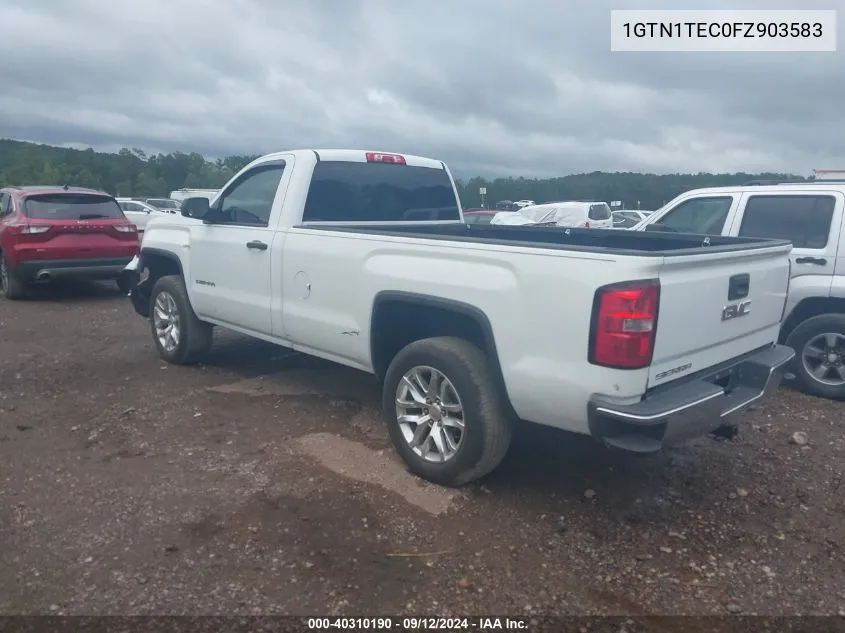 2015 GMC Sierra 1500 VIN: 1GTN1TEC0FZ903583 Lot: 40310190