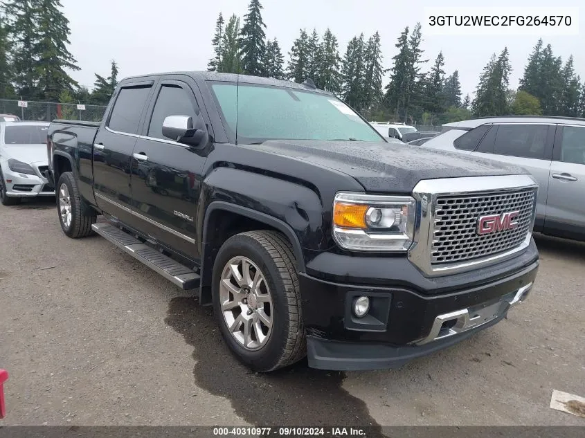 2015 GMC Sierra 1500 K1500 Denali VIN: 3GTU2WEC2FG264570 Lot: 40310977