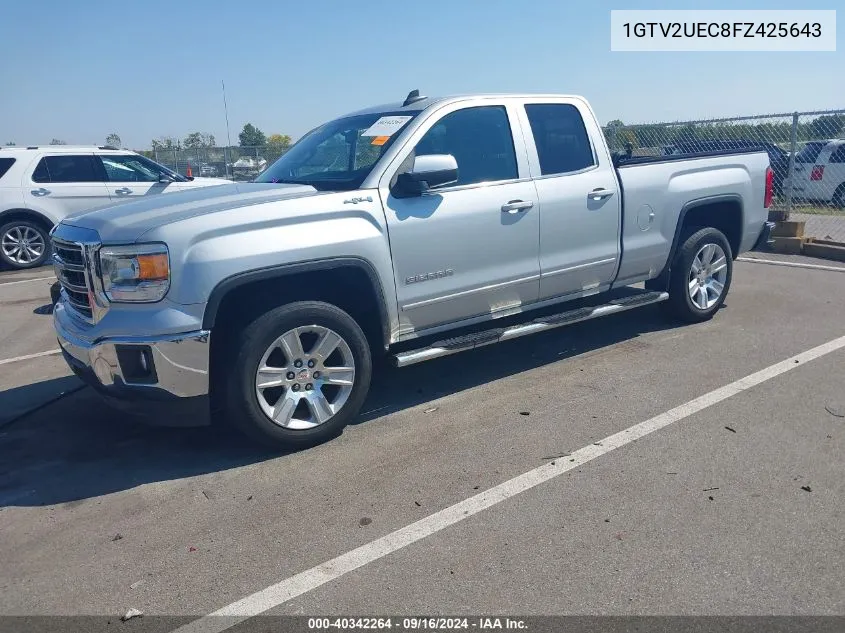 2015 GMC Sierra 1500 Sle VIN: 1GTV2UEC8FZ425643 Lot: 40342264