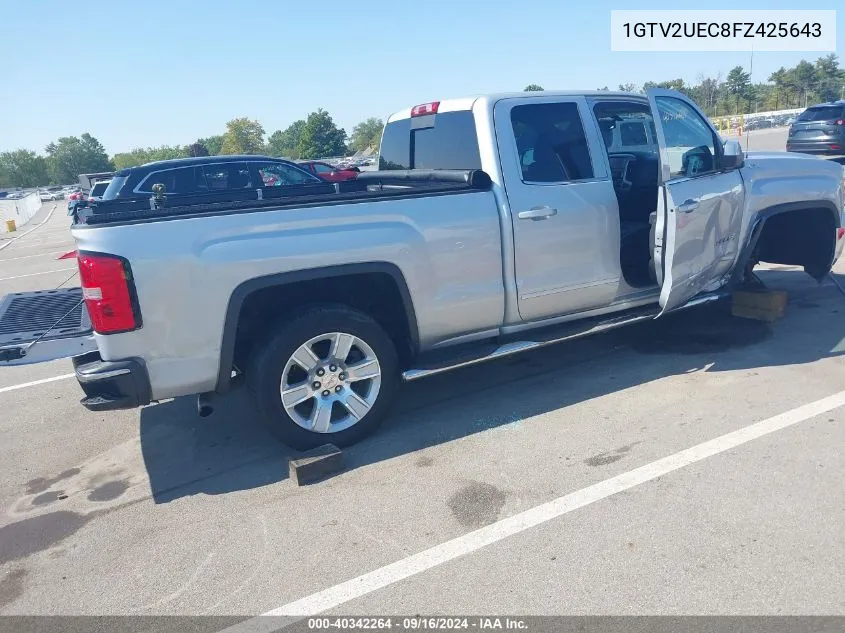 2015 GMC Sierra 1500 Sle VIN: 1GTV2UEC8FZ425643 Lot: 40342264