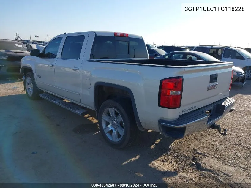 2015 GMC Sierra C1500 Sle VIN: 3GTP1UEC1FG118228 Lot: 40342687