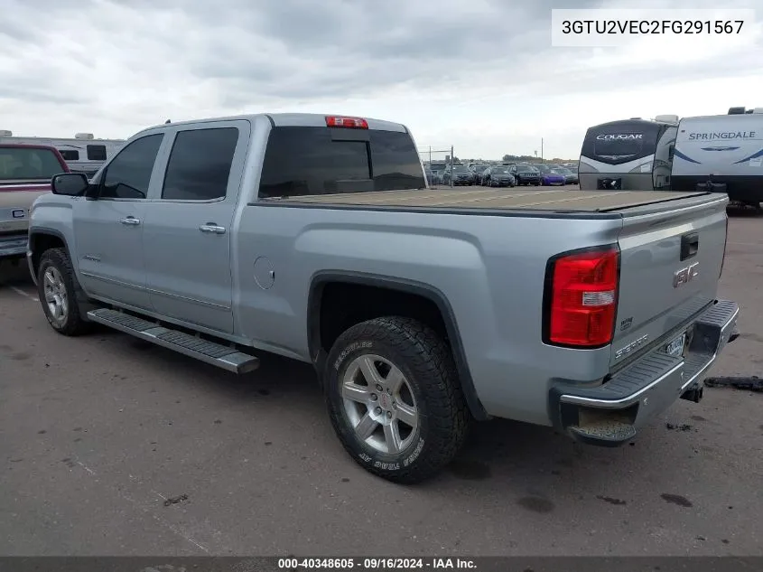 2015 GMC Sierra 1500 Slt VIN: 3GTU2VEC2FG291567 Lot: 40348605