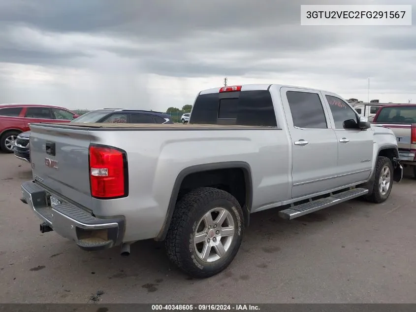 2015 GMC Sierra 1500 Slt VIN: 3GTU2VEC2FG291567 Lot: 40348605