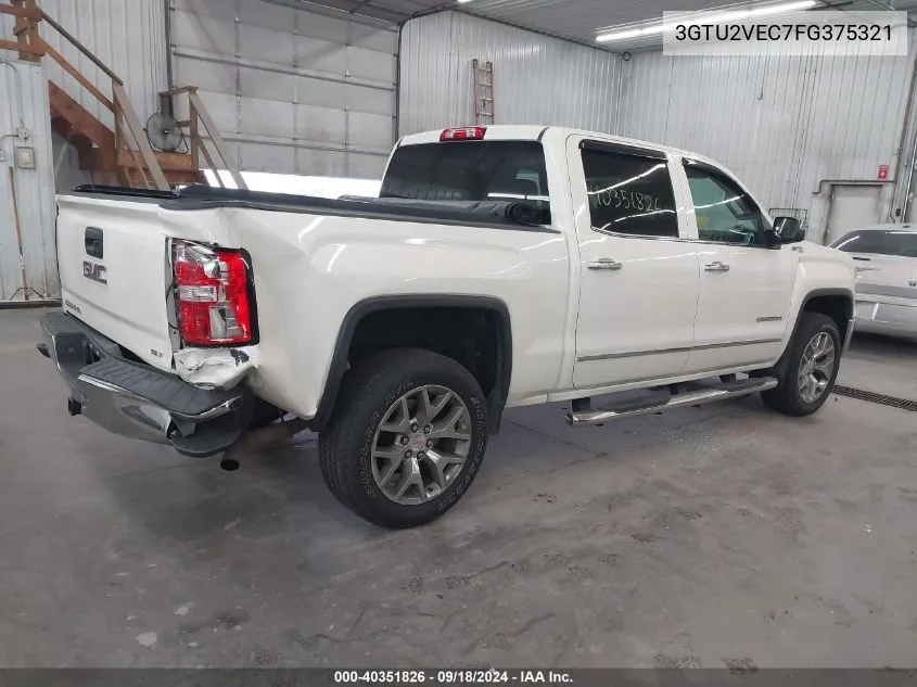 2015 GMC Sierra 1500 Slt VIN: 3GTU2VEC7FG375321 Lot: 40351826