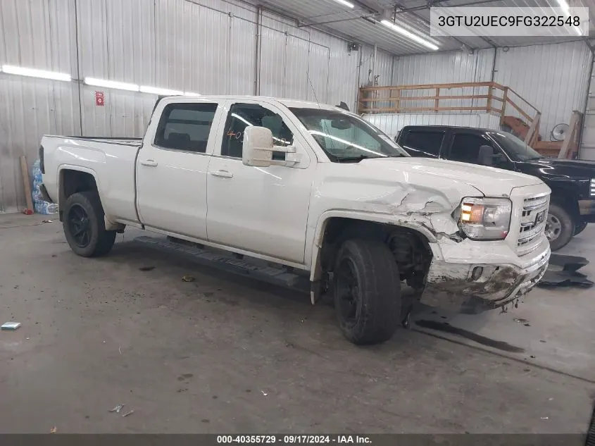 2015 GMC Sierra 1500 Sle VIN: 3GTU2UEC9FG322548 Lot: 40355729