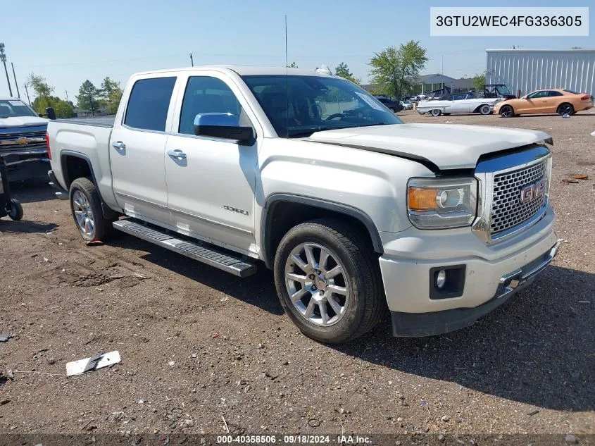 2015 GMC Sierra 1500 K1500 Denali VIN: 3GTU2WEC4FG336305 Lot: 40358506