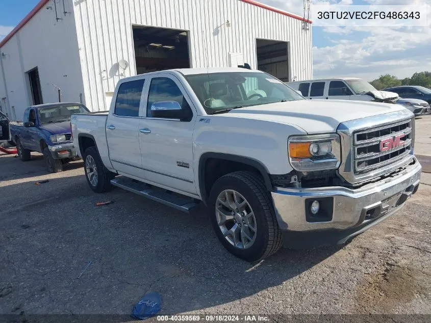 2015 GMC Sierra 1500 K1500 Slt VIN: 3GTU2VEC2FG486343 Lot: 40359569