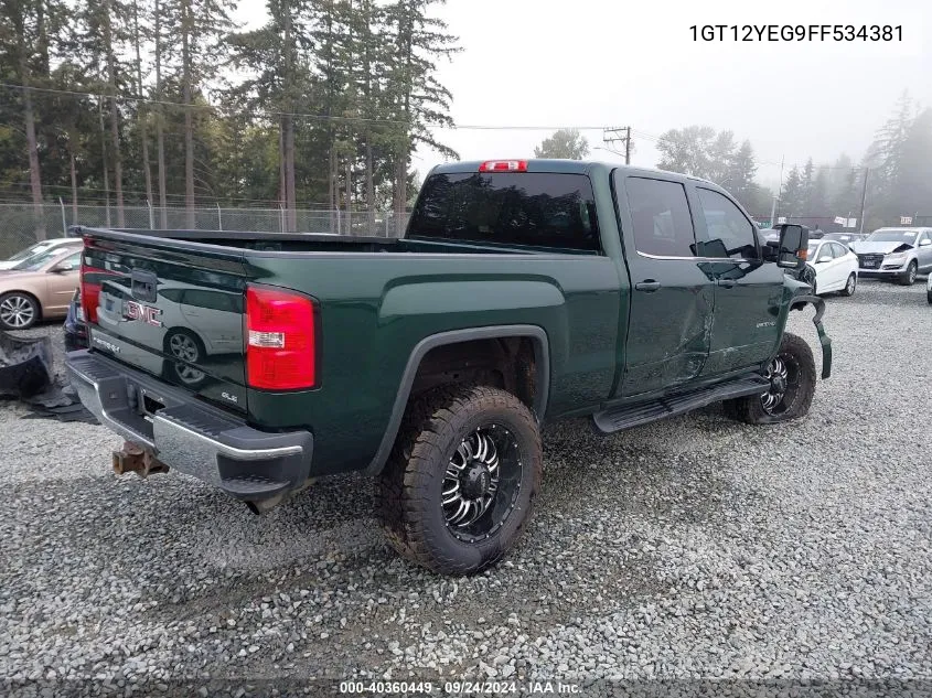 1GT12YEG9FF534381 2015 GMC Sierra K2500 Sle