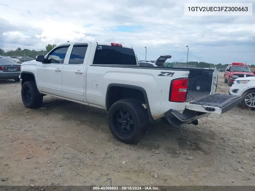 1GTV2UEC3FZ300663 2015 GMC Sierra 1500 Sle