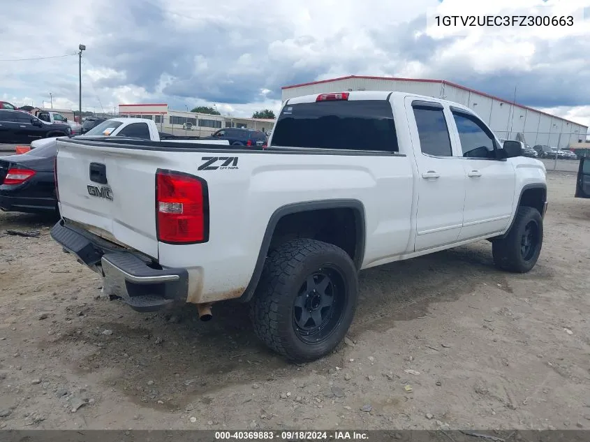 1GTV2UEC3FZ300663 2015 GMC Sierra 1500 Sle