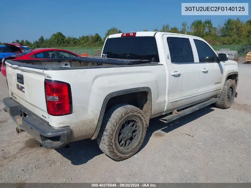 2015 GMC Sierra 1500 Sle VIN: 3GTU2UEC2FG140125 Lot: 40370049