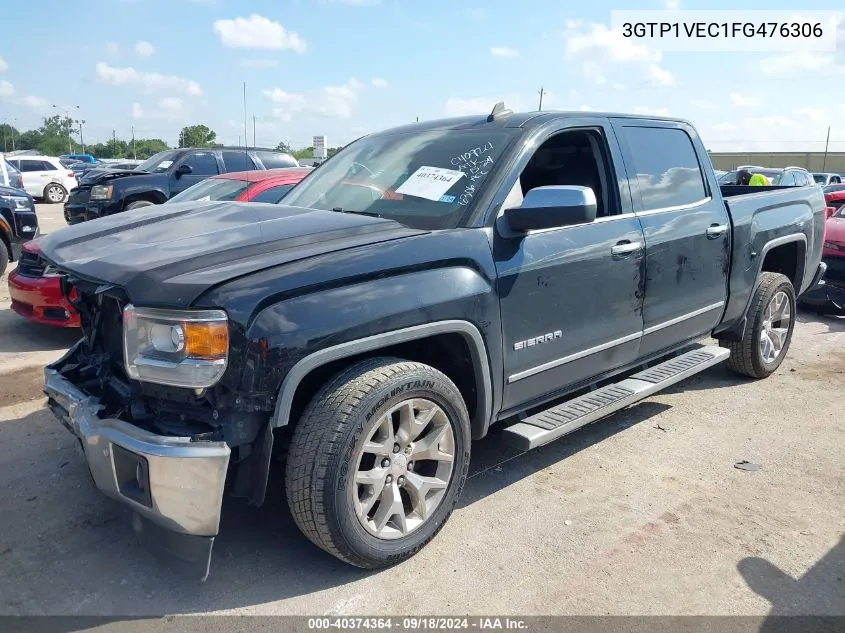 2015 GMC Sierra 1500 Slt VIN: 3GTP1VEC1FG476306 Lot: 40374364