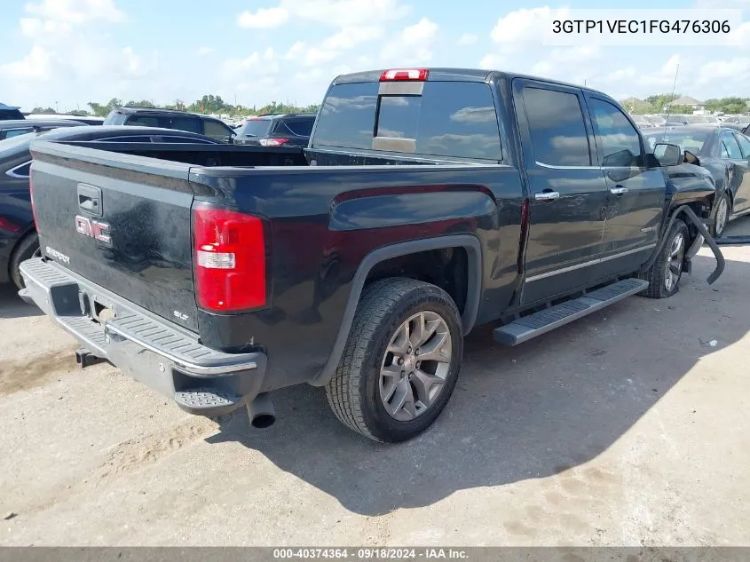 2015 GMC Sierra 1500 Slt VIN: 3GTP1VEC1FG476306 Lot: 40374364