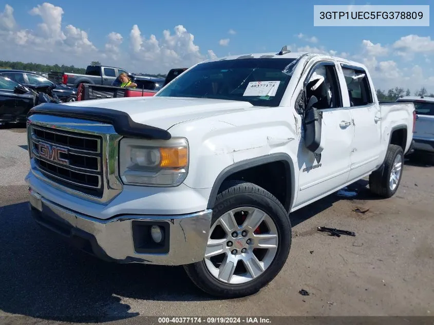 2015 GMC Sierra 1500 Sle VIN: 3GTP1UEC5FG378809 Lot: 40377174