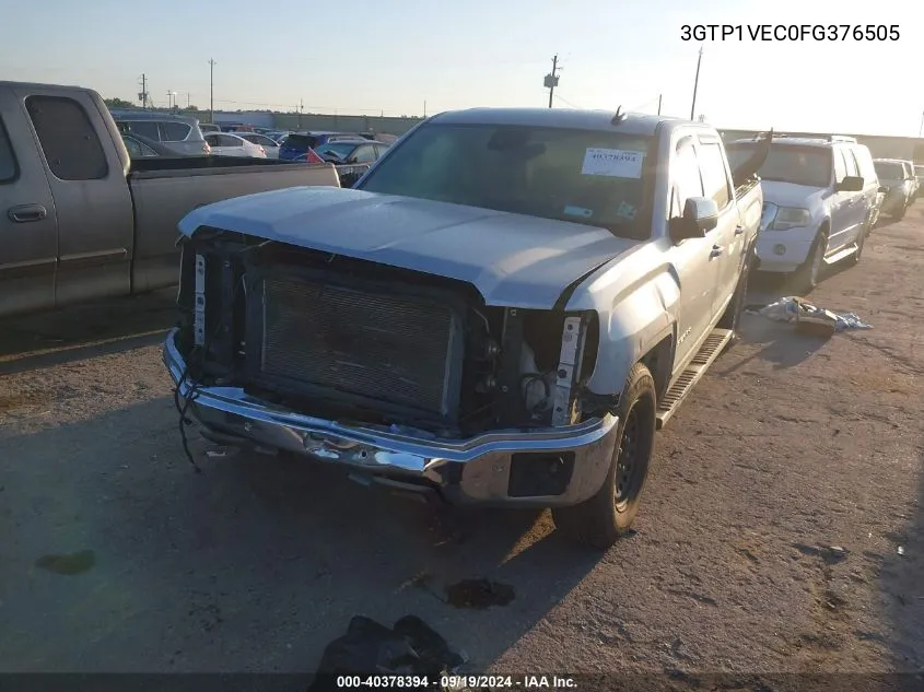 2015 GMC Sierra 1500 Slt VIN: 3GTP1VEC0FG376505 Lot: 40378394