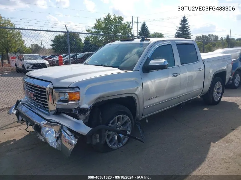 2015 GMC Sierra 1500 Slt VIN: 3GTU2VEC3FG483306 Lot: 40381320