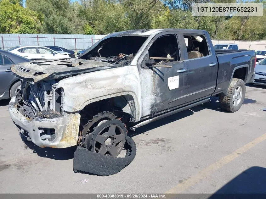 2015 GMC Sierra 2500Hd Denali VIN: 1GT120E87FF652231 Lot: 40383019