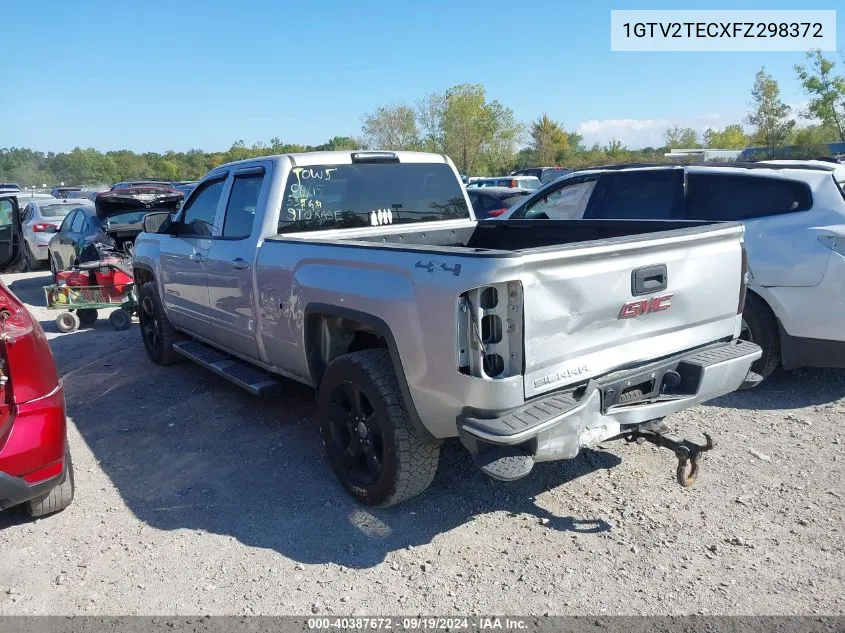 2015 GMC Sierra 1500 VIN: 1GTV2TECXFZ298372 Lot: 40387672