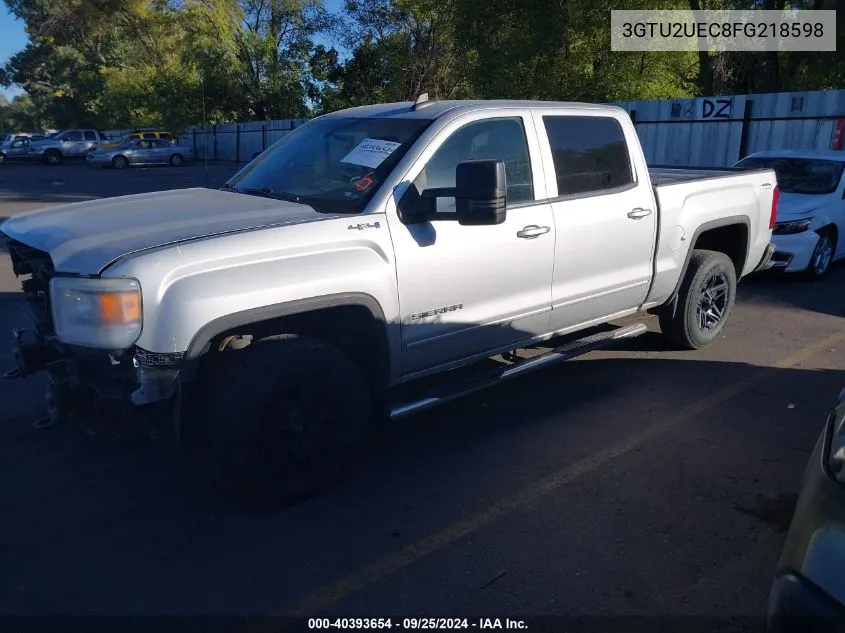 2015 GMC Sierra 1500 Sle VIN: 3GTU2UEC8FG218598 Lot: 40393654