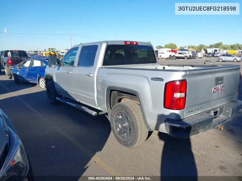 2015 GMC Sierra 1500 Sle VIN: 3GTU2UEC8FG218598 Lot: 40393654