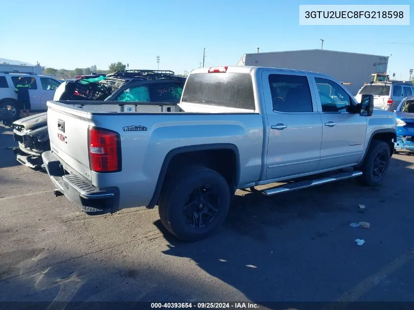 2015 GMC Sierra 1500 Sle VIN: 3GTU2UEC8FG218598 Lot: 40393654