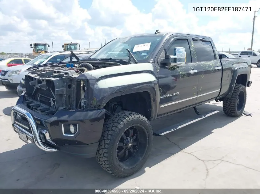 2015 GMC Sierra 2500Hd Denali VIN: 1GT120E82FF187471 Lot: 40394555